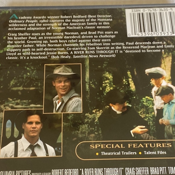 🎬PRICING🎬 A River Runs Through It DVD with Robert Redford - Picture 3 of 6